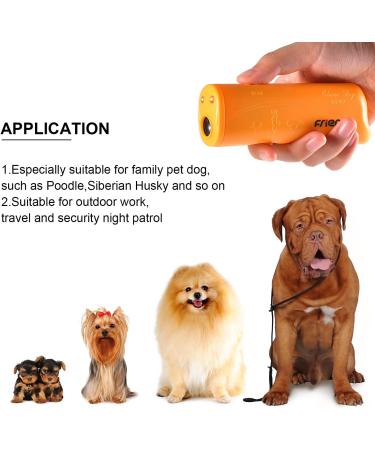 LED Ultrasonic Dog Repeller and Trainer Device 3 in 1 Anti Barking Stop Bark Handheld Dog Training Device (Yellow) - Buy Online on SooperMarket.com