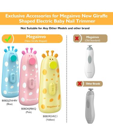 10Pcs Colorful Replacement Nail File Heads for Giraffe Baby Nail Trimmer - Safe and Suitable for Infants & Toddlers - Buy Online on SooperMarket.com