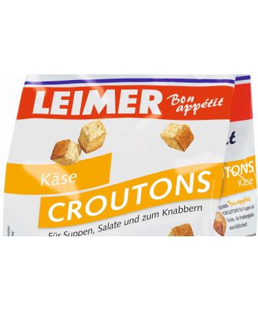 Leimer Croutons Cheese 500g - Gourmet Topping for Salads & Soups | International Shipping Available - Buy Online on SooperMarket.com