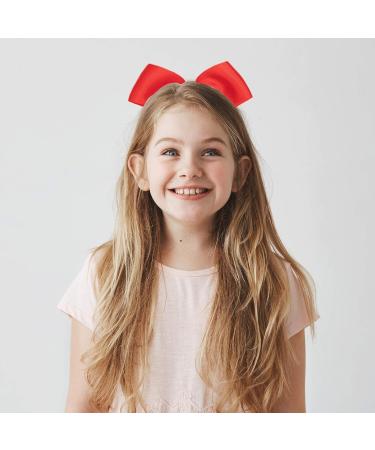 Whales Red Hair Loops - 2-Piece Big Ripband Elastic Hair Bands | Cheer Bows & Ponytail Holders for Girls & Toddlers - Buy Online on SooperMarket.com