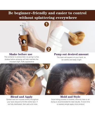 5 Pcs Wig Tool Kit 200ml Lace Tint Melting Hair Mousse Foam Mocha Light Brown Toupees Spray Glue 75g Styling Wax Stick Pomade Gel Wig Band Edge Control Brush Needle Tail Comb 5 Pcs Wig Tool Set-Light Brown-Pink - Buy Online on SooperMarket.com