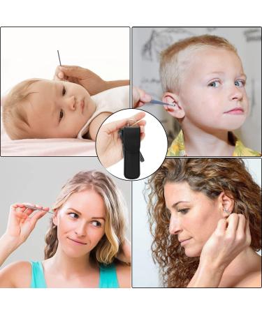 Ear Wax Remover 6 Pcs Premium Stainless Steel Ear Wax Removal Kit Ear Curette Ear Cleaner Tools for Children and Adult Earwax Removal Kit Cleaning Kit with Portable Bag (silver) - Buy Online on SooperMarket.com