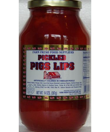 Farm Fresh Food Suppliers: Pickled Pigs Lips, 14 Oz