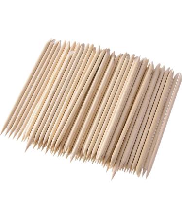 RYFAB 200 Packs Wood Sticks Double Sided Nail Art Multifunctional Cuticle Pusher Remover Manicure Pedicure Tool - Buy Online on SooperMarket.com