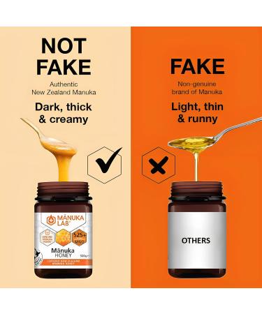 Manuka Lab Certified MGO 40+ (500g) - Pure Natural Energy Booster Honey from New Zealand - Buy Online on SooperMarket.com