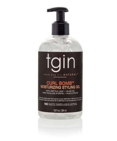 tgin Curl Bomb Moisturizing Styling Gel For Natural Hair - Dry Hair - Curly Hair  13 oz