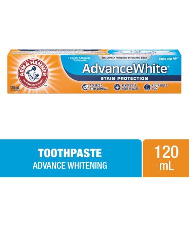 ARM & HAMMER Advance White Extra Stain Protection Toothpaste 120-ml - Buy Online on SooperMarket.com