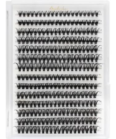 Bransfy False Eyelashes Clusters 280pcs DIY D Curl Long Individual Lashes - Faux Mink Lash Extensions 9-16mm Mix (30D+40D) - Buy Online on SooperMarket.com