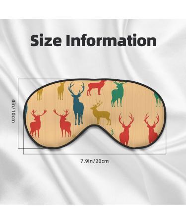 SSIMOO Deer Show Soft Sleep Eye Mask - Breathable Black Eye Patch for Travel & Relaxation | Perfect Gift for Women - Buy Online on SooperMarket.com
