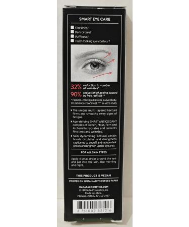 M dara Organic Skincare Smart Anti-Fatigue Eye Cream | 100% Natural Vegan Anti-Aging for Enhanced Radiance - 15 ml - Buy Online on SooperMarket.com