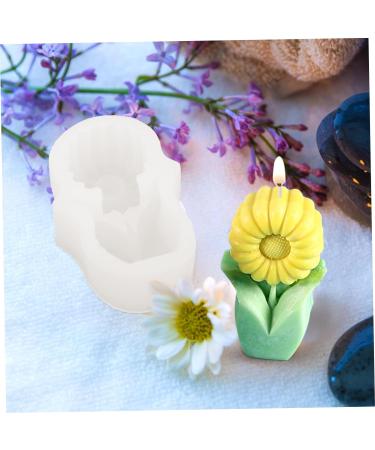 Candle Mold Soap Molds Beeswax for Candle Making Silicone Molds Scented Candles Resin Molds Candle Making Supplies Soap Dishes for Bar Soap Aromatherapy White Silica Gel Candle Wax White 11.3X7.5cm - Buy Online on SooperMarket.com