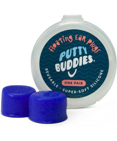 PUTTY BUDDIES Floating Earplugs 3-Pair Pack - Soft Silicone Ear Plugs for Swimming & Bathing - Doctor Recommended and Premium Quality - Keep Water Out - Green/Yellow/Blue - Buy Online on SooperMarket.com