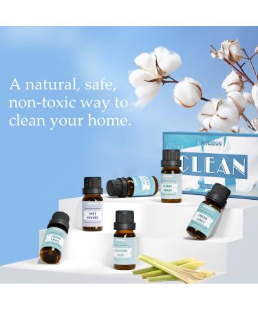 Clean Essential Oils Set ARVIDSSON Fragrance Oil for Home Cleaning Products Fresh Linen Clean Air Fresh Cotton Soft Powder Blossom Soap Lemongrass Clean Home Scented Oils - Buy Online on SooperMarket.com
