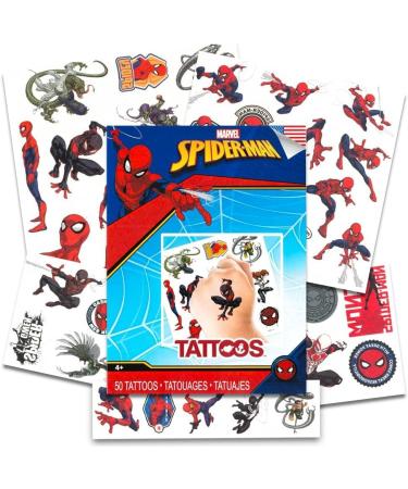 Spiderman Stickers & Tattoos Bundle - 295+ Spider-Verse Stickers & 50 Temporary Tattoos - Buy Online on SooperMarket.com