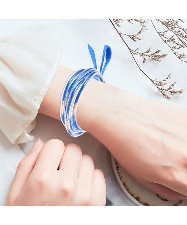 Gadpiparty 1 Set jelly bangles for adult flash silicone bracelet Miss jewelry Jelly Bangles wrist jelly pvc silicone glitter jelly bracelets Bracelet wristband - Buy Online on SooperMarket.com