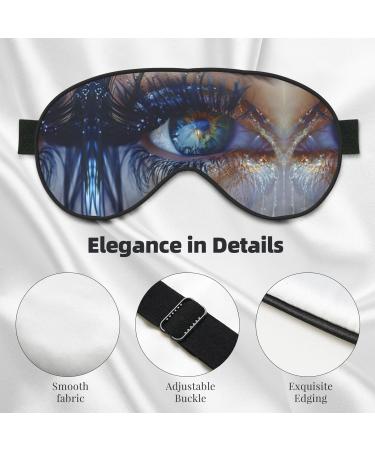 SSIMOO Eyelash Soft Sleep Eye Mask | Breathable Eye Patch for Women | Perfect Travel Accessory | Relaxation & Comfort Black - Buy Online on SooperMarket.com