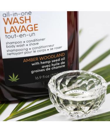 Vitabath Men's Amber Woodland All-In-One Body Wash | Hydrating Cleanser Shampoo & Conditioner | Moisturizing Shower Gel for All Skin Types - 16.9 fl oz - Buy Online on SooperMarket.com