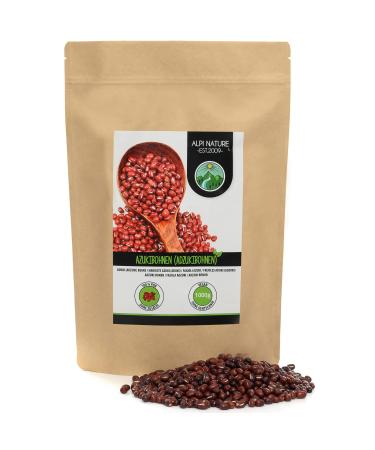 Azuki beans (1kg) 100% natural Azuki beans naturally without additives Adzuki beans vegan 1 kg (1 pack)