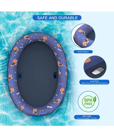 Pet Soft Inflatable Dog Float Raft - Large Blue for Summer Swimming - Buy Online on SooperMarket.com