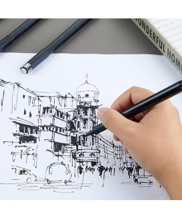 Set of 12 Fine Point Micro Pens for Art Sketching Waterproof Pigment Ink Pens for Manga, Anime, and Scrapbooking - TWOHANDS 20413 - Buy Online on SooperMarket.com