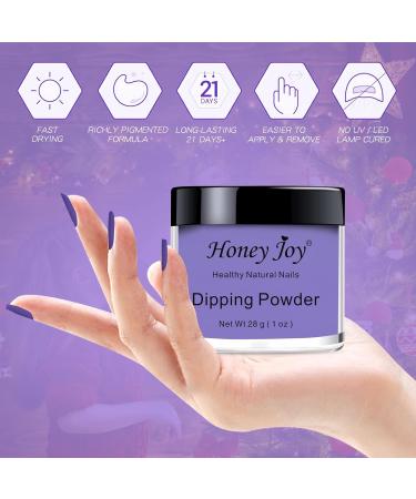 28g/Box Purple Dipping Powder - No Lamp Cure, Gel-Like Nails, Natural Dry - Nail Salon Quality - HJ-ND064B-No.56 - Buy Online on SooperMarket.com