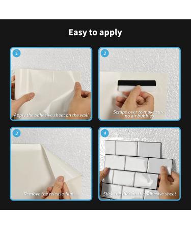 Art3d Adhesive Tile Setting Mat - 12in. X 360in. Double-Sided Tape Sheet for Crafts, Arts, DIY Projects - Damage-Free & Residue-Free - Buy Online on SooperMarket.com