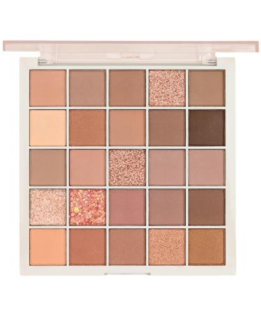 Eyeshadow Palette 25 Colours Nude Pink Brown Eye Shadow Pallets For Women Soft Smooth Powder Matte And Shimmer Glitter Highly Pigmented Eye Shadows Palette Hypoallergenic Eye Make-Up (05) 05 Oatmeal Milk Tea
