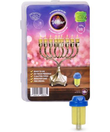 SHALHEVET LIGHT Vehaer 44 Prefilled Cups Hanukkah Chanukah Olive Oil Ready to Use Fits Most Menorah (Liquid Oil 1:45 HR Small) Liquid Oil 1:45 HR S - Buy Online on SooperMarket.com
