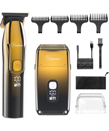 Hatteker Shaver Bald Head Shaver Electric Shaver Razor for Men with Precision Trimmer Barber Shaver Trimmer Triple Blades