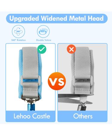 Lehoo Castle Anti-Lost Wrist Belt for Kids | 360 Rotating Safety Hand Loop | Elastic Wire Rope & Breathable Cotton | Light Blue - Buy Online on SooperMarket.com