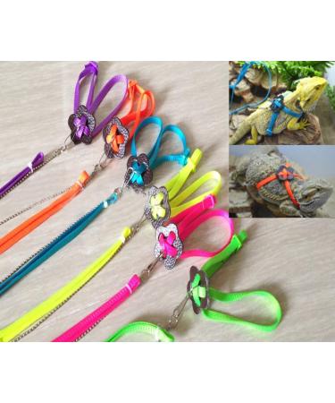 Generic Adjustable Reptile Lizard Harness Leash Adjustable Multicolor Light Soft Fashion (Blue) - Buy Online on SooperMarket.com