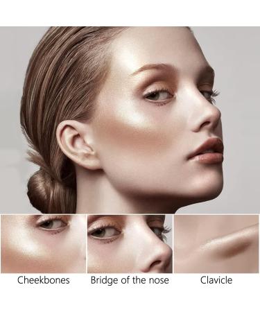 2 PCs Contouring Stick Set - Cream Bronzer & Highlighter for Long-Lasting Face Make-up | Universal Shade - Enhance Your Contours & Glow - Buy Online on SooperMarket.com