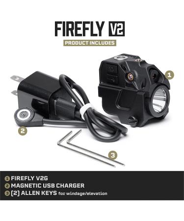 Firefly V2 Flashlight Laser Sight | Strobe Function | 220 Lumens | Magnetic Charging | Green Laser | Combat Veteran Owned | Pistol & Rifle Accessories - Buy Online on SooperMarket.com