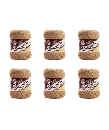 Lily Sugar'N Cream Jute Yarn - 6 Pack of 71g/2.5oz - Cotton - 4 Medium (Worsted) - 120 Yards - Knitting/Crochet