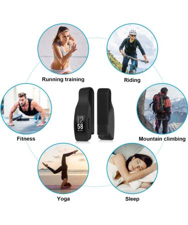 EEweca 2-Pack Clip for Fitbit Inspire/Inspire HR - Black+Sangria | Holder Accessory - Buy Online on SooperMarket.com