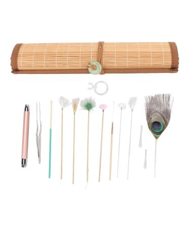 8pcs Ear Wax Removal Tool Ear Cleaner Massage Set Ear Clean Feather Stick to Relieve Fatigue Professional Ear Cleaning Massage Set for Ear Care Adult Children