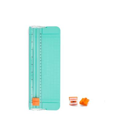Paper Cutter A5 Paper Trimmer Titanium Scrapbooking Tool with 1pcs Replacement Cutting Blade,for Scrapbooking, Picture Cutting, Label Design, Photos,Comes with a Replacement Cutting Blade Blade
