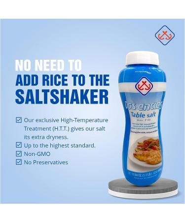 Dos Anclas Sal Fina Table Salt 17.64 Oz - Multi-Purpose Seasoning - Buy Online on SooperMarket.com