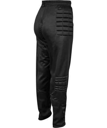 Vizari Primo Black Goalkeeper Pants - 100% Polyester Breathable Padded Hips & Knees Unique Design Side Pockets | M Size - Shop Internationally! - Buy Online on SooperMarket.com