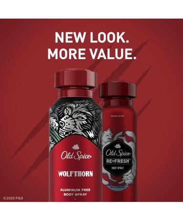 Old Spice Aluminum Free Body Spray for Men - Wolfthorn 5.1 Oz | Shop Internationally - Buy Online on SooperMarket.com