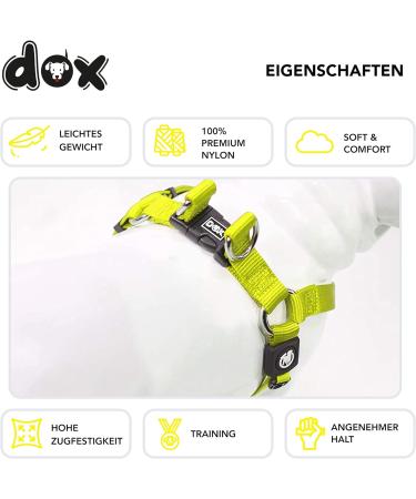 Ddoxx Adjustable Nylon Dog Harness - Step-In Outbreak-Proof for Small Medium & Large Dogs | Perfect Breast Harness for Puppies & Cats | Yellow XS (1.0 x 32-44 cm) - International Shipping Available - Buy Online on SooperMarket.com