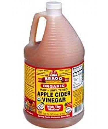 Bragg Organic Raw-Unfiltered Apple Cider Vinegar 128 fl.oz. (1 Gallon Jug) 128 Fl Oz (Pack of 1)
