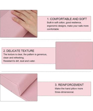 Nail Art Cushion Hand Pillow Cushion Mat Protect Your Hand Reduce Hand Pressure During Nail Ar For Nail Salon and Home Use Keep Your Nail Work and Tidy pink - Buy Online on SooperMarket.com