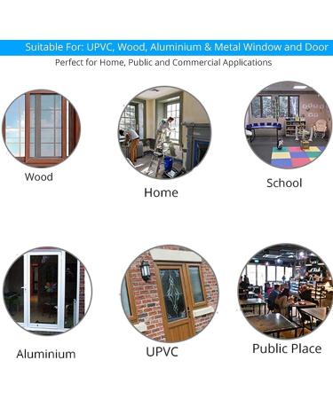 eSynic 4Pc Window Restrictors - Child Safety Locks for UPVC Windows - White Style-B - Buy Online on SooperMarket.com