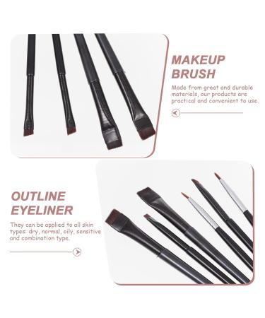 FRCOLOR 24 Pcs Eyeliner Makeup Brush Set - Gel & Lip Brushes Dual-Use Wands for Eyes & Brows Artificial Fiber - Perfect for Cosmetology & Professional Use - Buy Online on SooperMarket.com