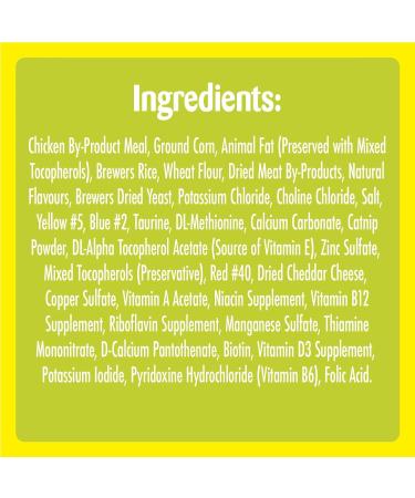 TEMPTATIONS Mix-Ups Cat Treats Chicken & Catnip & Cheddar 85g Pouch (12 Pack) 85 g (Pack of 12) Chicken - Catnip - Cheddar Cat Treats - Buy Online on SooperMarket.com