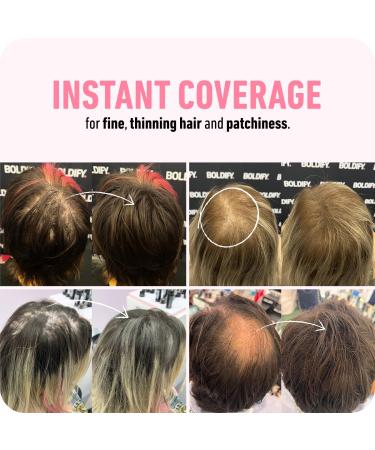 Boldify Thickening Spray + Hair Fiber (Dark Brown) + Shampoo Thicken Up Bundle: Volume Root Lift Texture for Thinning Hair - Buy Online on SooperMarket.com