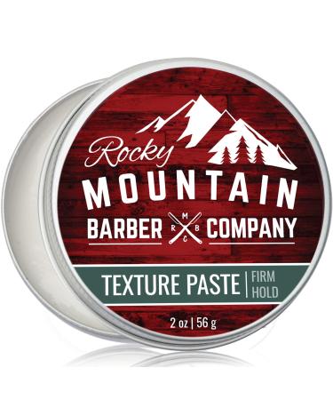 Rocky Mountain Barber Company Hair Paste for Men - Hair Styling Paste with Pliable Light-Firm Hold for All Hair Styles  Shine-Free Matte Finish - Easy to Wash Out  2 oz