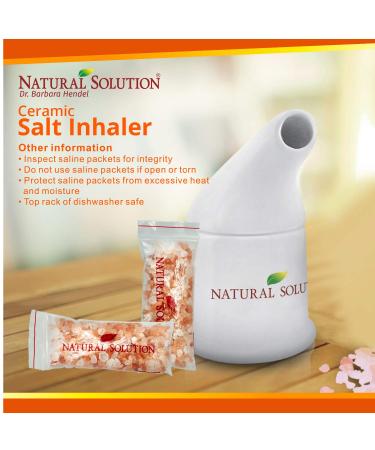 Buy Himalayan Pink Salt Ceramic Inhaler | Natural Rose Facial Tissue - 1.9 Lbs for Healthy Breathing - Buy Online on SooperMarket.com