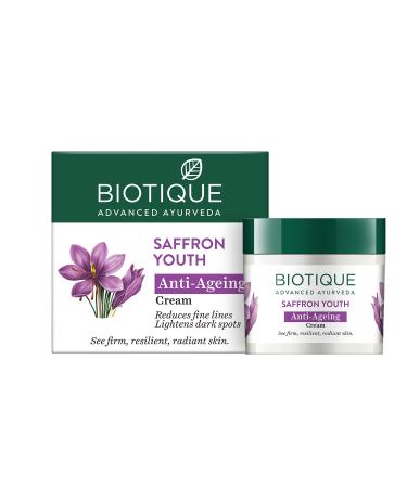 Biotique Saffron Dew 50g -- Ageless face & body cream